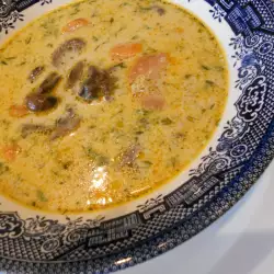 Mushroom Soup with butter