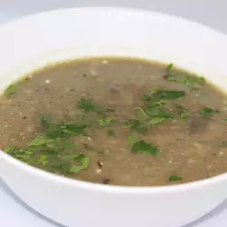 Mushroom Soup with vegetable broth
