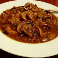 Rice Dish with Mushroom Broth