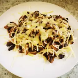Steamed Mushrooms with Cheese
