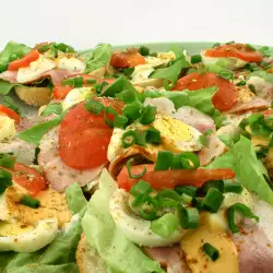 Meat Salad with Tomatoes