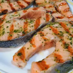 Grilled Salmon with Olive Oil
