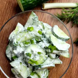 Yoghurt Salad with cucumbers