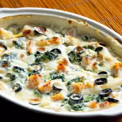 Spinach Casserole with Olives