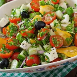 Greek Salad with Kalamata Olives