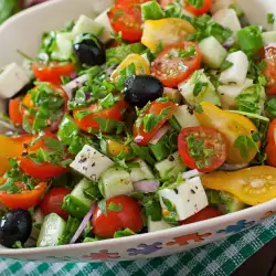 Cucumber Salad with Feta Cheese