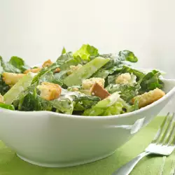 Caesar Salad with garlic