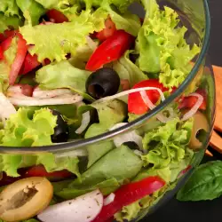 Healthy Salad with Cream