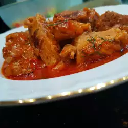 Oven-Baked Pork with Tomato Paste