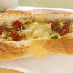 Hot Dog with Chili and Cheese