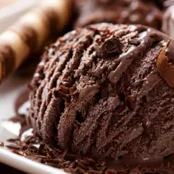 Chocolate Ice Cream with milk