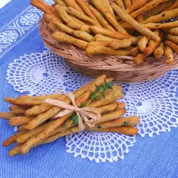 Italian Grissini Breadsticks with Thyme