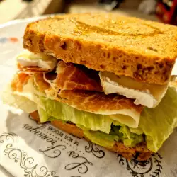 Cold Sandwiches with Jamon Iberico and Brie