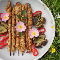 Skewers with savory