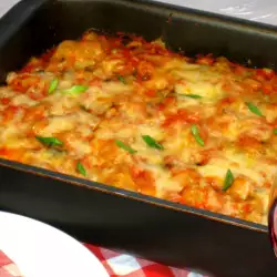Baked Pasta with Peas