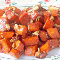 Baked Pumpkin with walnuts