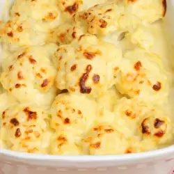 Oven-Baked Cauliflower with Processed Cheese