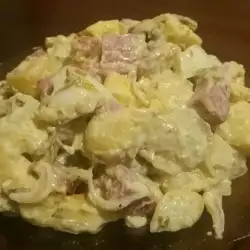 Potato Salad with Eggs and Mayonnaise