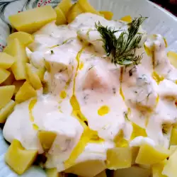 Potato Salad with Cottage Cheese Dressing