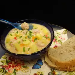 Meat Soup with Eggs