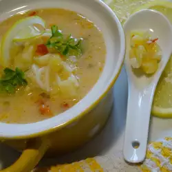 Potato Soup with peppers