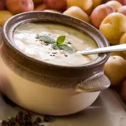 Potato Cream Soup with Butter