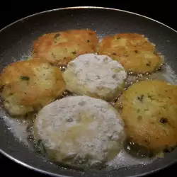 Potato Patties with Cheese and Eggs