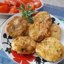 Potato Patties with Feta Cheese and Cheese