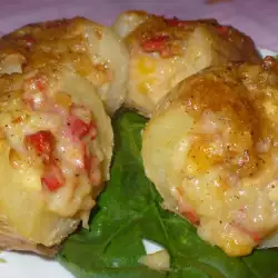 Stuffed Potatoes with butter