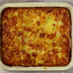 Gratin with cheese