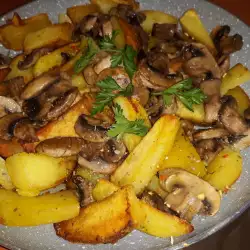 Field Mushrooms with Potatoes