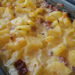 Potato Casserole with Processed Cheese