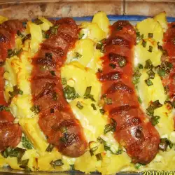 Potato Casserole with Sausages