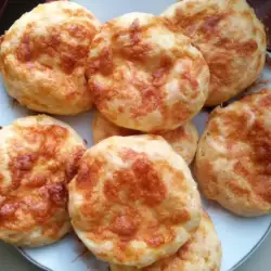 Fluffy Cheese Buns with butter
