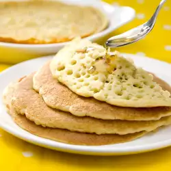 Crepes with yeast