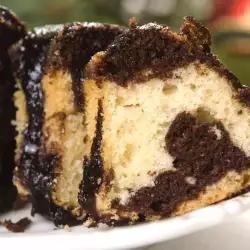 Chocolate Sponge Cake with Walnuts