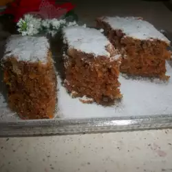 Carrot Sponge Cake with Powdered Sugar