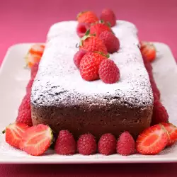 strawberries on cake