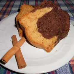 Cake with Apples and Chocolate