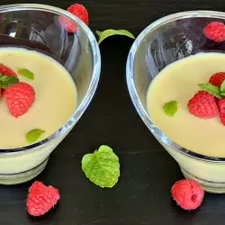Milk-Based Dessert with Cream