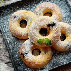 Keto Coconut and Blueberry Donuts