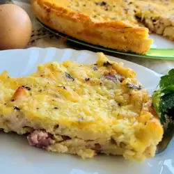 Quiche with bacon