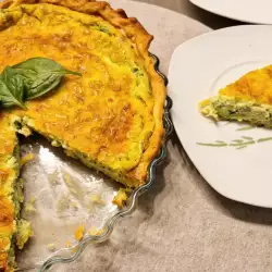 Spinach, Cheddar and Emmental Quiche