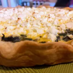 Spelt Quiche with Dock and Goat Cheese