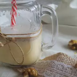 Invigorating Cocktail with Raw Egg, Milk and Honey