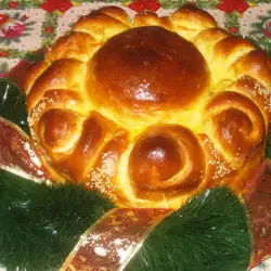 Christmas Round Loaf with Spirals