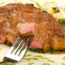 Steaks with butter