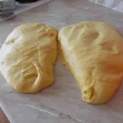 Dough with yeast