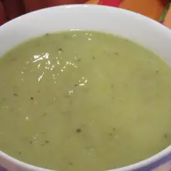 Cream Soup with Millet, Broccoli and Celery