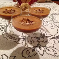 Pumpkin Mousse with Walnuts